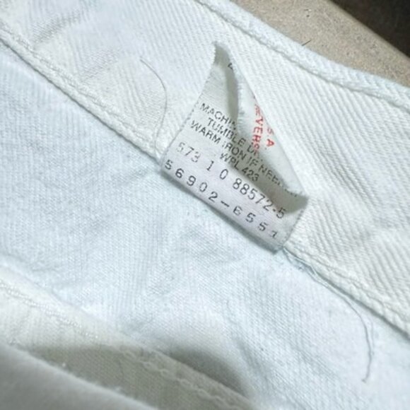 Vintage Levi’s 900 Series White Denim Jeans Size 10 Women’s Measure 26x30 - Picture 8 of 13
